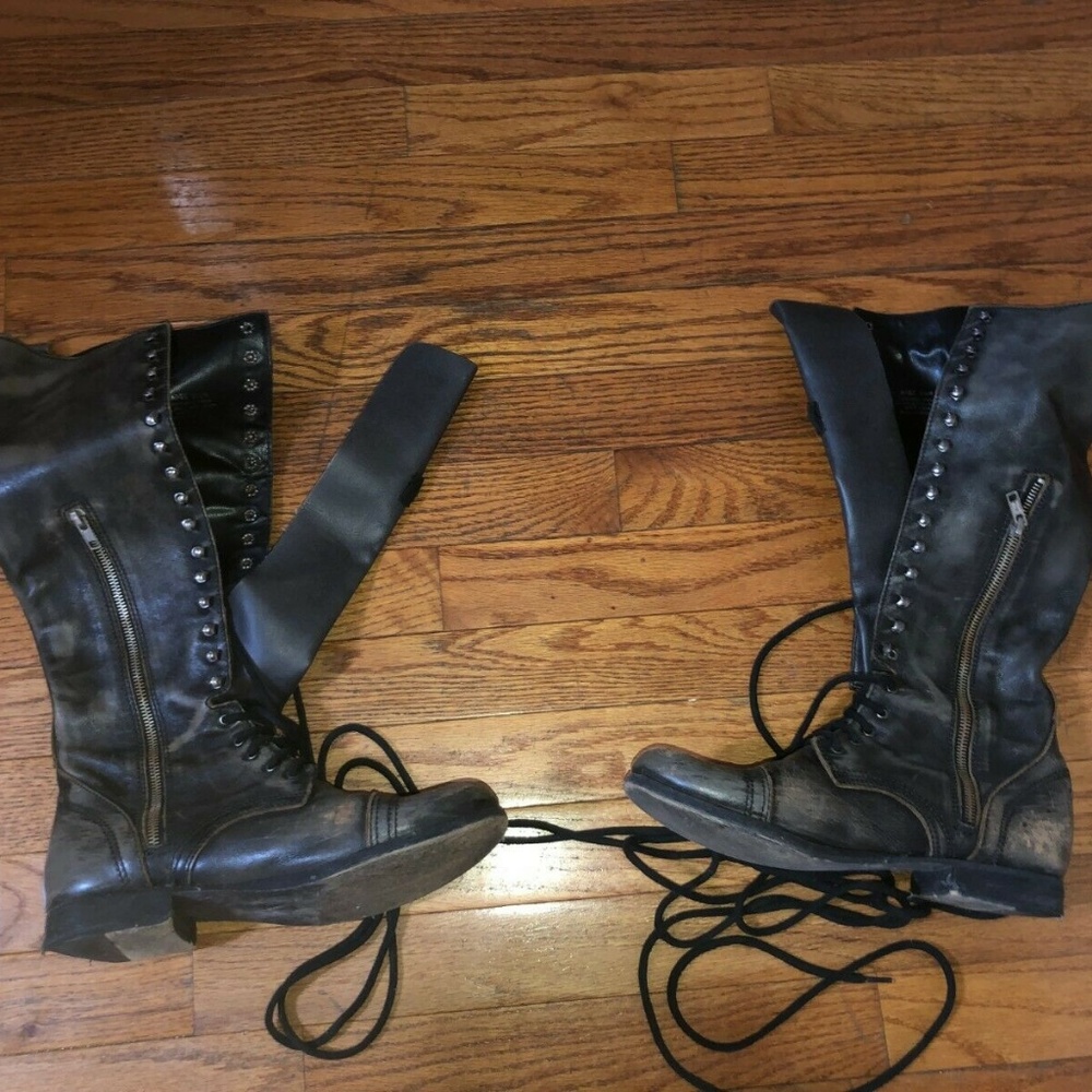 Steve Madden Abee Vintage Lace up Leather